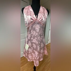 Peppermayo Amalina Halterneck Mini Dress - Peony Pink (Size US 8 / AU 12)